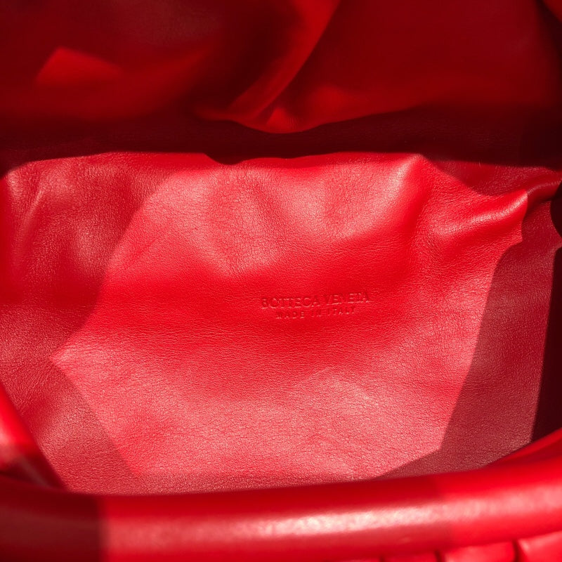 ボッテガ・ヴェネタ BOTTEGA VENETA ザチェーンポーチ 651445 レッド金具SV レザー ユニセックス ボディバッグ