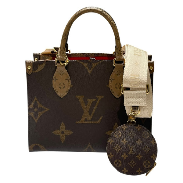 ルイ・ヴィトン LOUIS VUITTON オンザゴーPM M46373 ブラウン