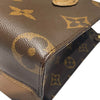 ルイ・ヴィトン LOUIS VUITTON オンザゴーPM M46373 ブラウン モノグラム・ジャイアント・リバーㇲ レディース ショルダーバッグ