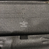 ルイ・ヴィトン LOUIS VUITTON ジッピー・オーガナイザーNM N60111 ブラック、グレー　シルバー金具 ダミエ 長財布