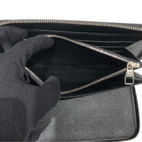 ルイ・ヴィトン LOUIS VUITTON ジッピー・オーガナイザーNM N60111 ブラック、グレー　シルバー金具 ダミエ 長財布