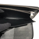 ルイ・ヴィトン LOUIS VUITTON ジッピー・オーガナイザーNM N60111 ブラック、グレー　シルバー金具 ダミエ 長財布