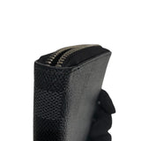 ルイ・ヴィトン LOUIS VUITTON ジッピー・オーガナイザーNM N60111 ブラック、グレー　シルバー金具 ダミエ 長財布
