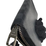 ルイ・ヴィトン LOUIS VUITTON ジッピー・オーガナイザーNM N60111 ブラック、グレー　シルバー金具 ダミエ 長財布