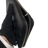 ルイ・ヴィトン LOUIS VUITTON ジッピー・オーガナイザーNM N60111 ブラック、グレー　シルバー金具 ダミエ 長財布