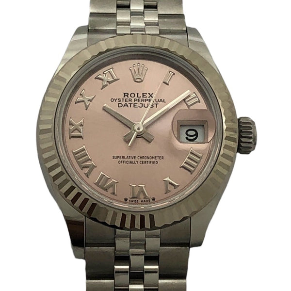 ロレックス ROLEX デイトジャスト28 ランダムシリアル 279174 ピンク ジュビリーブレス SS/K18WG レディース 腕時計