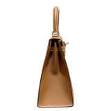 エルメス HERMES ケリー25 外縫い W刻印 ゴールド シルバー金具 エプソン レディース ショルダーバッグ