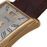 ピアジェ PIAGET エンペラドール G0A28071 シルバー K18PG/革ベルト 自動巻き メンズ 腕時計