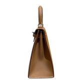 エルメス HERMES ケリー25 外縫い W刻印 ゴールド シルバー金具 エプソン レディース ショルダーバッグ