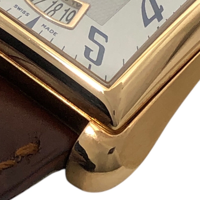 ピアジェ PIAGET エンペラドール G0A28071 シルバー K18PG/革ベルト 自動巻き メンズ 腕時計