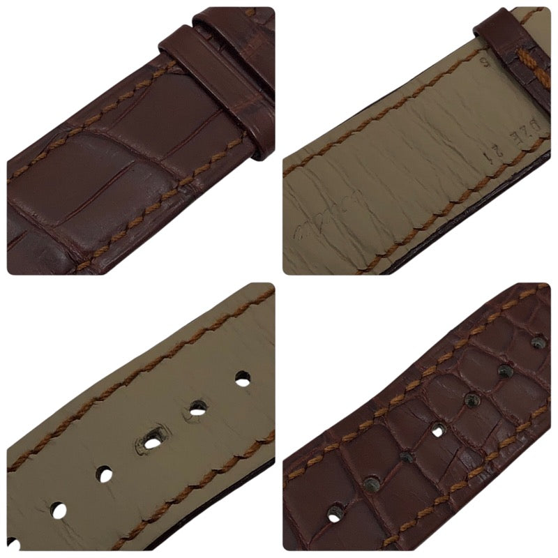 ピアジェ PIAGET エンペラドール G0A28071 シルバー K18PG/革ベルト 自動巻き メンズ 腕時計