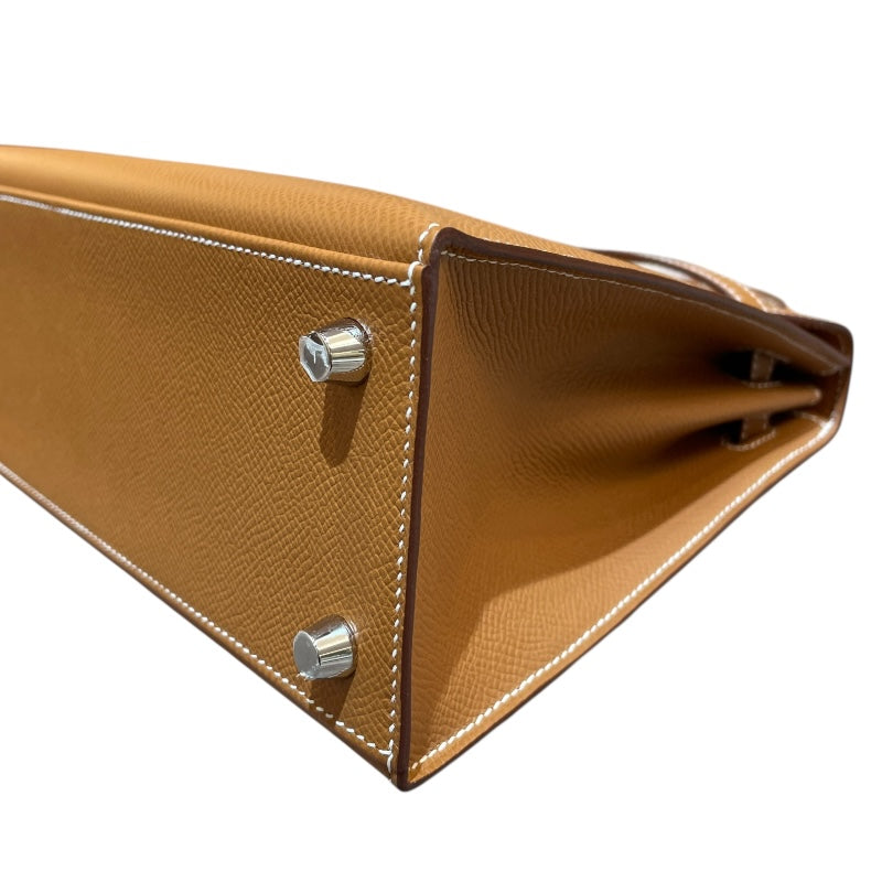 エルメス HERMES ケリー25 外縫い W刻印 ゴールド シルバー金具 エプソン レディース ショルダーバッグ