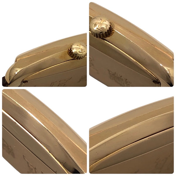 ピアジェ PIAGET エンペラドール G0A28071 シルバー K18PG/革ベルト 自動巻き メンズ 腕時計