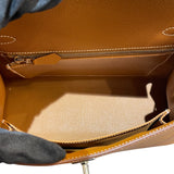 エルメス HERMES ケリー25 外縫い W刻印 ゴールド シルバー金具 エプソン レディース ショルダーバッグ