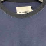 ジルサンダー JIL SANDER サイドスリットスウェットシャツ J47NCO102 ネイビー ウール メンズ スウェット