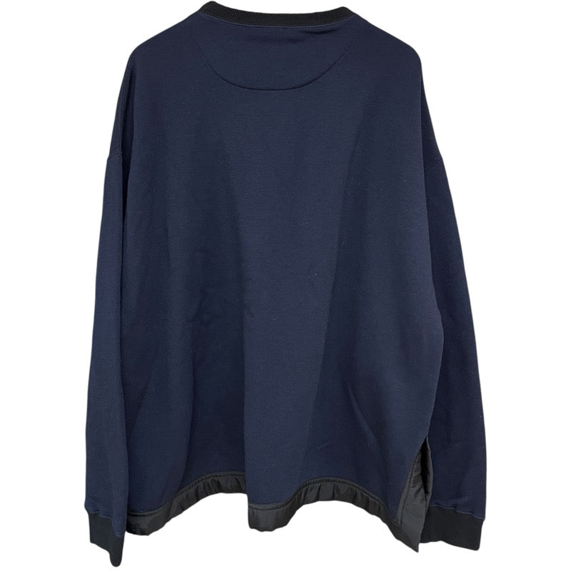 ジルサンダー JIL SANDER サイドスリットスウェットシャツ J47NCO102 ネイビー ウール メンズ スウェット