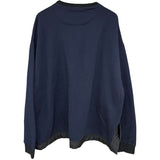 ジルサンダー JIL SANDER サイドスリットスウェットシャツ J47NCO102 ネイビー ウール メンズ スウェット