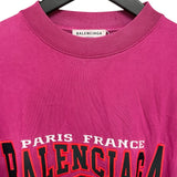 バレンシアガ BALENCIAGA ロゴ刺繍Tシャツ 694576 コットン メンズ 半袖Ｔシャツ