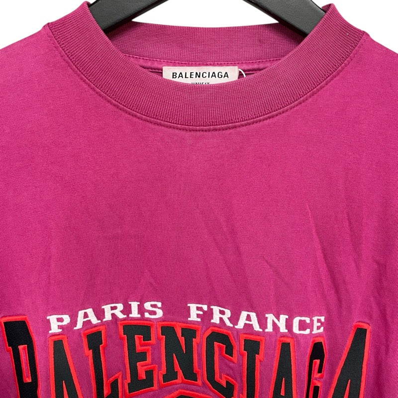 バレンシアガ BALENCIAGA ロゴ刺繍Tシャツ 694576 コットン メンズ 半袖Ｔシャツ