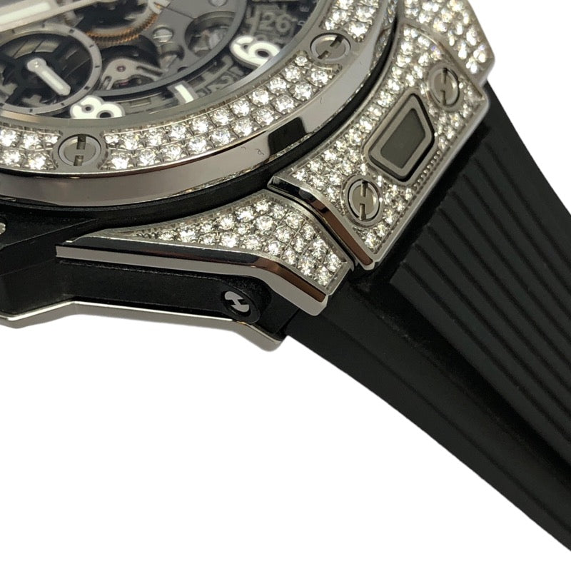 たいきちHublot ビックバン ウニコ 純正ラバーベルト ウブロ HUBLOT ビッグバン ウニコ チタニウム パヴェダイヤ 441