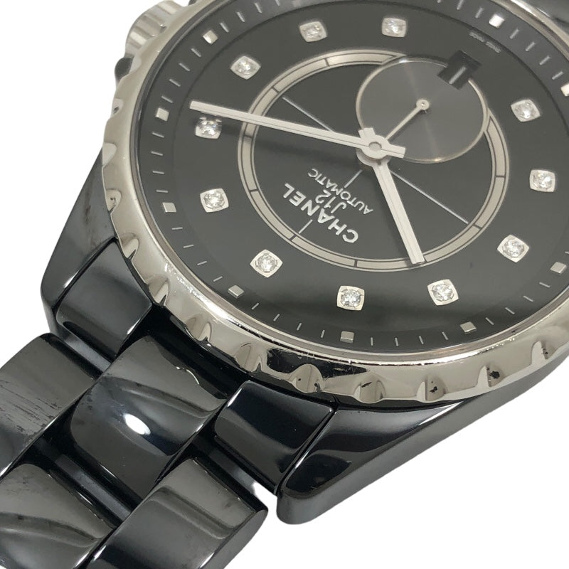 シャネル CHANEL J12-365 H4344 ブラック文字盤 セラミック/SS 自動巻き メンズ 腕時計