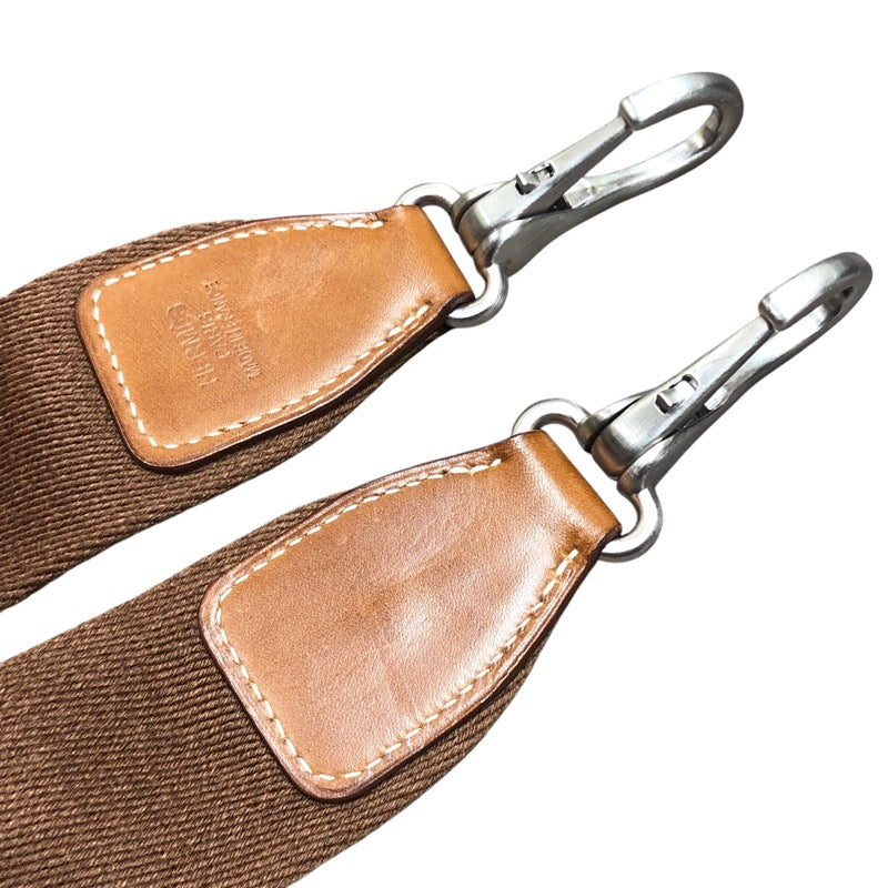 エルメス HERMES カレーシュ エクスプレスウィークエンドバッグ ▢Q刻印 グレー/フォーブ トワル/バレニア メンズ ショルダーバッグ