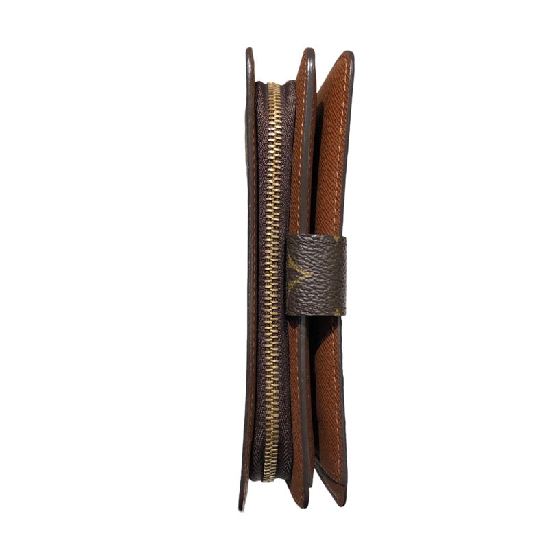 ルイ・ヴィトン LOUIS VUITTON ポルト・パピエジップ M61207 モノグラム モノグラムキャンバス モノグラム ユニセックス 二つ折り財布
