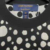 ルイ・ヴィトン LOUIS VUITTON X 草間彌生 ドット総柄ニットトップス FOKL23 ブラック コットン レディース ニット