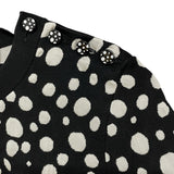 ルイ・ヴィトン LOUIS VUITTON X 草間彌生 ドット総柄ニットトップス FOKL23 ブラック コットン レディース ニット