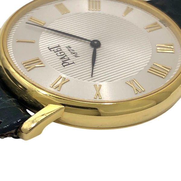 ピアジェ PIAGET 125周年記念モデル 80035 シルバー K18YG/レザーストラップ(社外品) レディース 腕時計