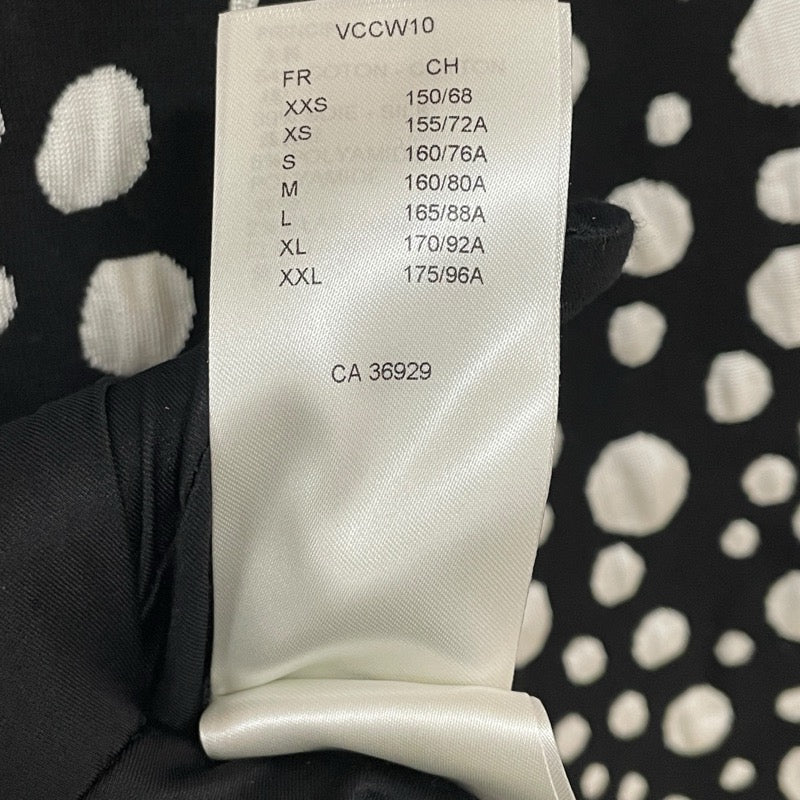 ルイ・ヴィトン LOUIS VUITTON X 草間彌生 ドット総柄ニットトップス FOKL23 ブラック コットン レディース ニット