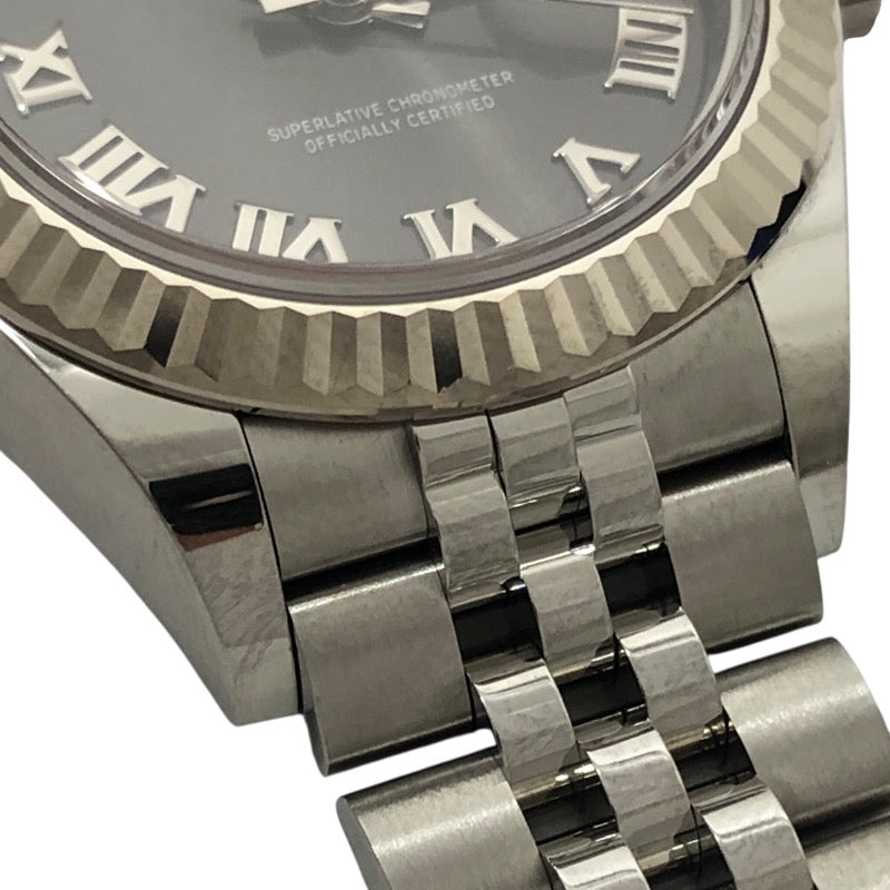 ロレックス ROLEX デイトジャスト28 ランダムシリアル 279174 ダークグレー ジュビリーブレス SS/K18WG レディース 腕時計