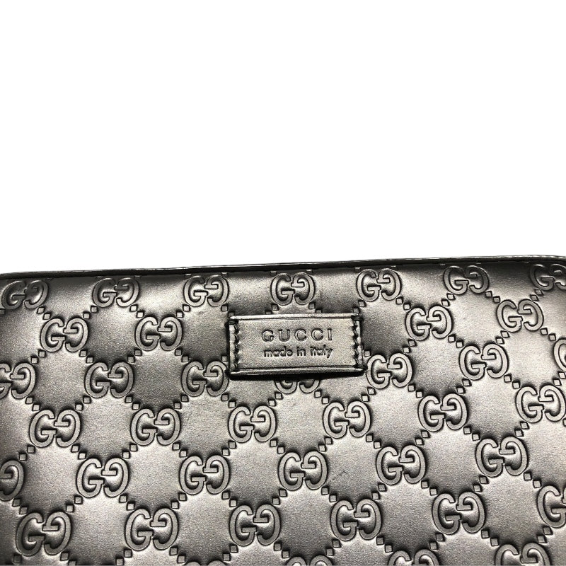 グッチ GUCCI クラッチバッグ 429146 ブラック シルバー金具 カーフレザー メンズ クラッチバッグ | 中古ブランドリユースショップ  OKURA(おお蔵)