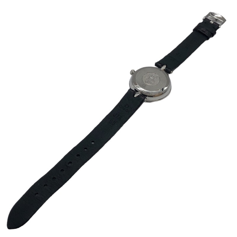 オメガ OMEGA デビル プレステージ デュードロップ 424.18.27.60.51.001 ブラック SS/革ベルト クオーツ レディース 腕時計