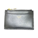 セリーヌ CELINE コイン入れ付きコンパクトウォレット トリオンフ 10I653DPV.38NO ブラック/ゴールド金具 カーフレザー レディース 三つ折り財布