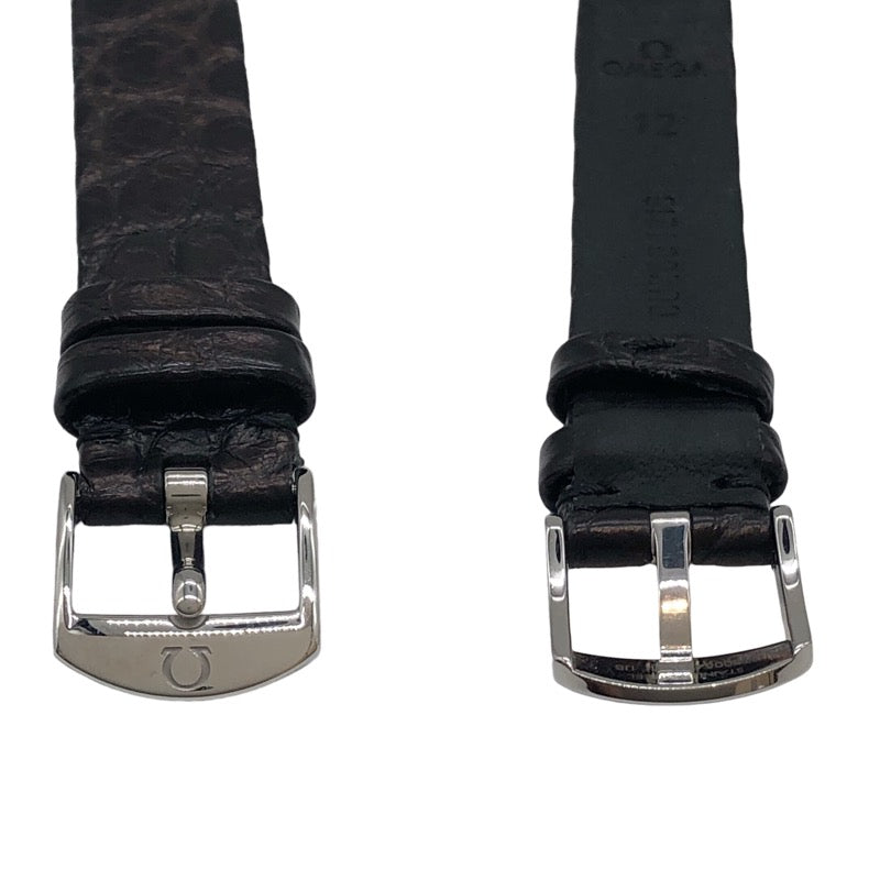 オメガ OMEGA デビル プレステージ デュードロップ 424.18.27.60.51.001 ブラック SS/革ベルト クオーツ レディース 腕時計