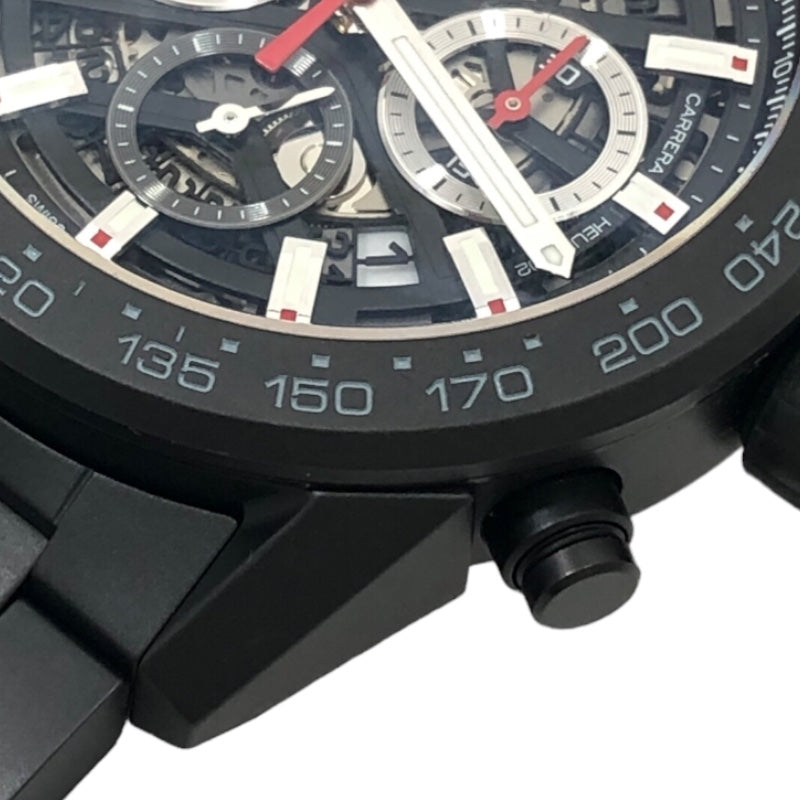 タグ・ホイヤー TAG HEUER カレラキャリバー ホイヤー02 クロノグラフ CBG2A90.BH0653 ブラック文字盤 セラミック 自動巻き メンズ 腕時計