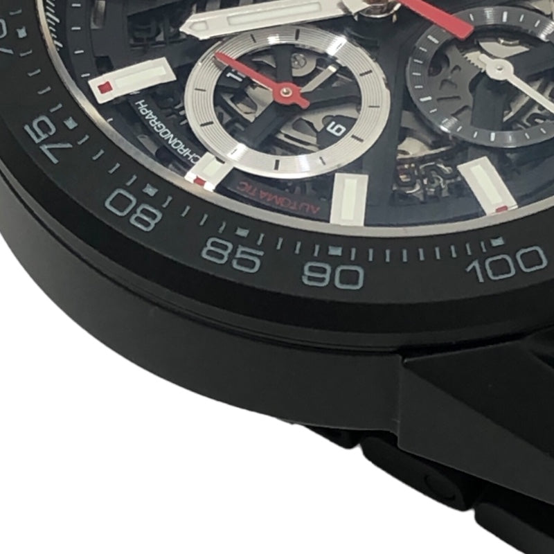 タグ・ホイヤー TAG HEUER カレラキャリバー ホイヤー02 クロノグラフ CBG2A90.BH0653 ブラック文字盤 セラミック 自動巻き メンズ 腕時計