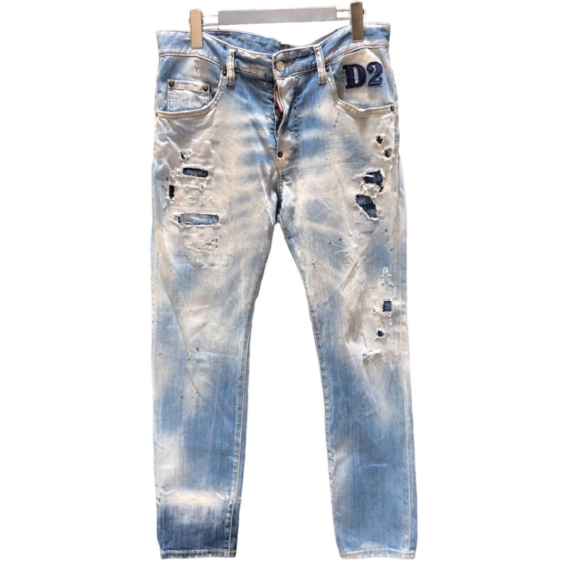 ディースクエアード DSQUARED Skater Jean ダメージ加工デニム S74LB0851 S30342 コットン メンズ デニムパンツ