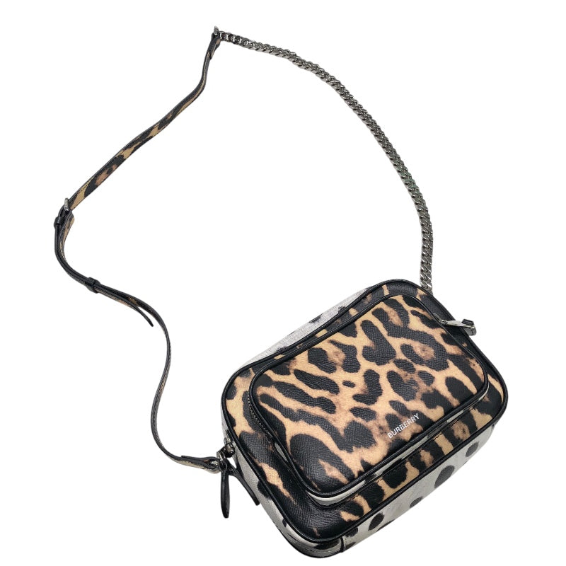 バーバリーロンドン  BURBERRY LONDON カメラバッグ 8015963 レオパード PVC レディース ショルダーバッグ