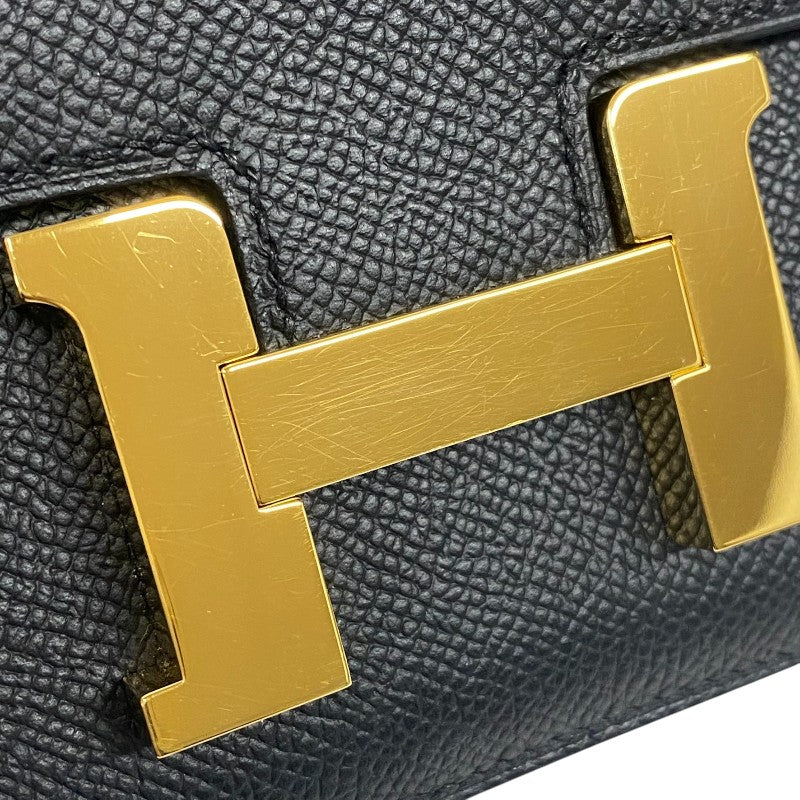 エルメス HERMES コンスタンス3 ミニ B刻 ブラック ゴールド金具 エプソン レディース ショルダーバッグ