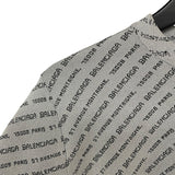 バレンシアガ BALENCIAGA ロゴ総柄ニットトップス シルバー レディース ニット