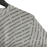 バレンシアガ BALENCIAGA ロゴ総柄ニットトップス シルバー レディース ニット