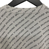 バレンシアガ BALENCIAGA ロゴ総柄ニットトップス シルバー レディース ニット