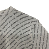 バレンシアガ BALENCIAGA ロゴ総柄ニットトップス シルバー レディース ニット