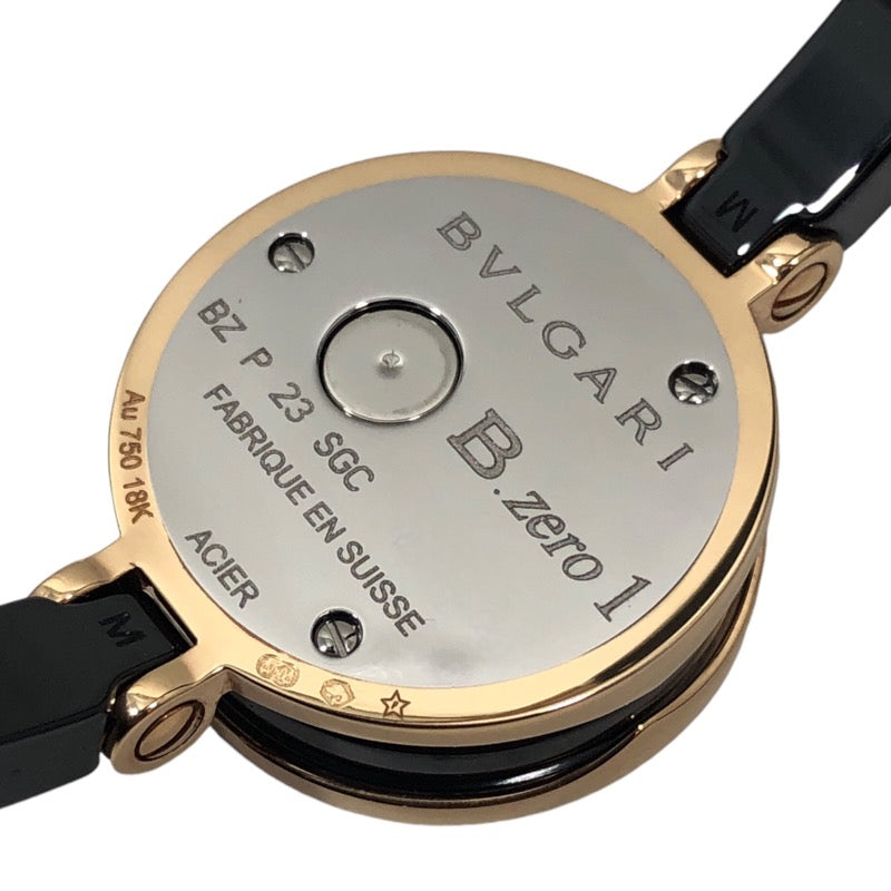 ブルガリ BVLGARI B-zero1 BZP23SGC ブラック セラミック/K18PG クオーツ レディース 腕時計