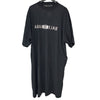 バレンシアガ BALENCIAGA ミラーロゴTシャツワンピース 791703 ブラック コットン レディース ワンピース