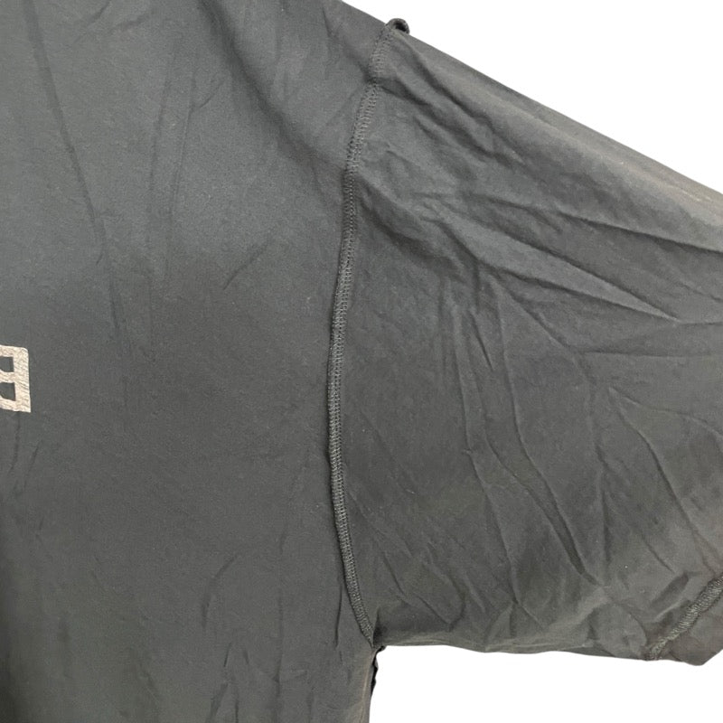 バレンシアガ BALENCIAGA ミラーロゴTシャツワンピース 791703 ブラック コットン レディース ワンピース