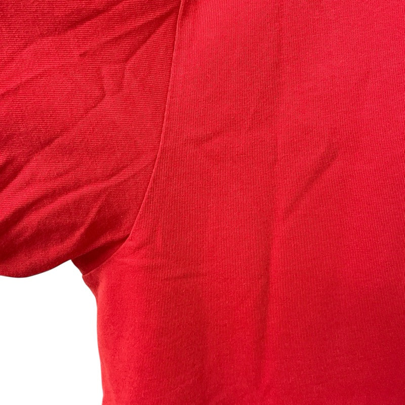 バレンシアガ BALENCIAGA スモールロゴ半袖Tシャツ 508203 レッド コットン メンズ 半袖Ｔシャツ