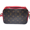 ルイ・ヴィトン LOUIS VUITTON サントンジュ M43556 ブラウン、レッド モノグラムキャンバス レディース ショルダーバッグ